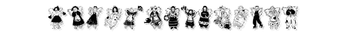 Angels around the world font